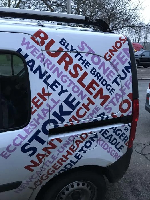 100 radio stoke van