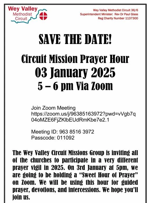 20250103 mission prayer event save the date