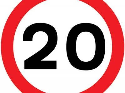 20mph sign