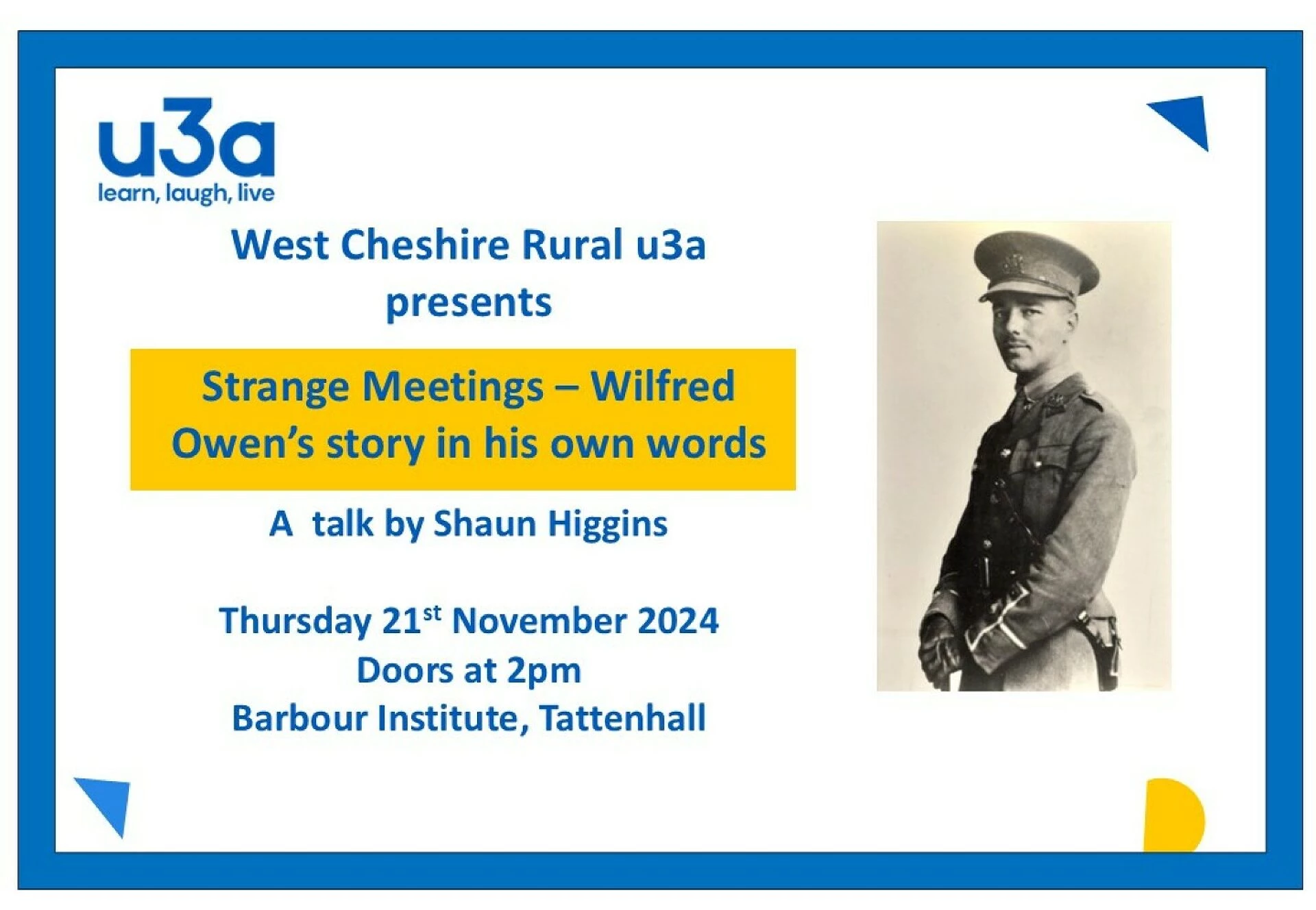 21st nov   wilfred owen   fb ad