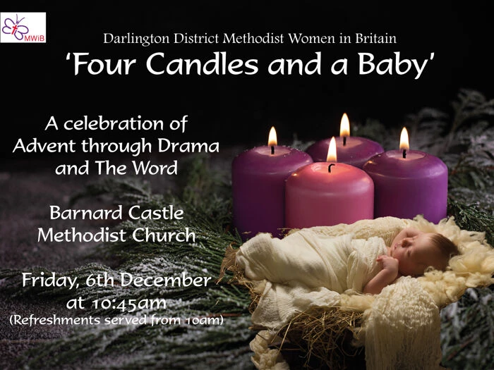 4 candles and a baby
