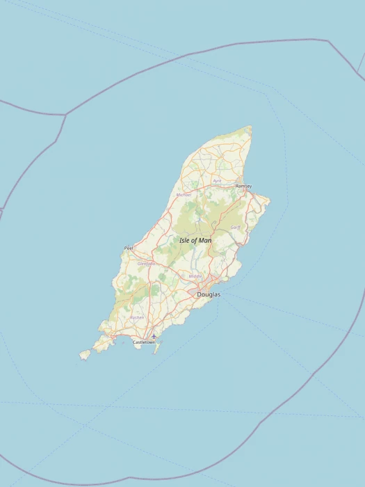 Map showing the location of Methodist Isle of Man