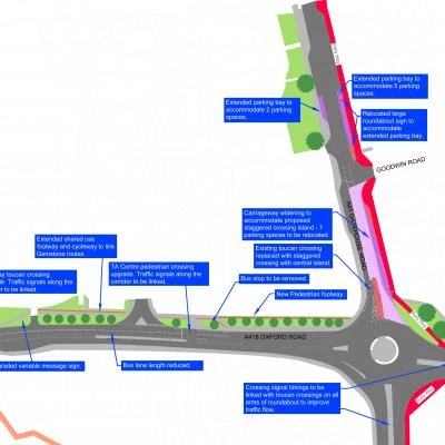 a418 plans site 5  a41a418 roundabout