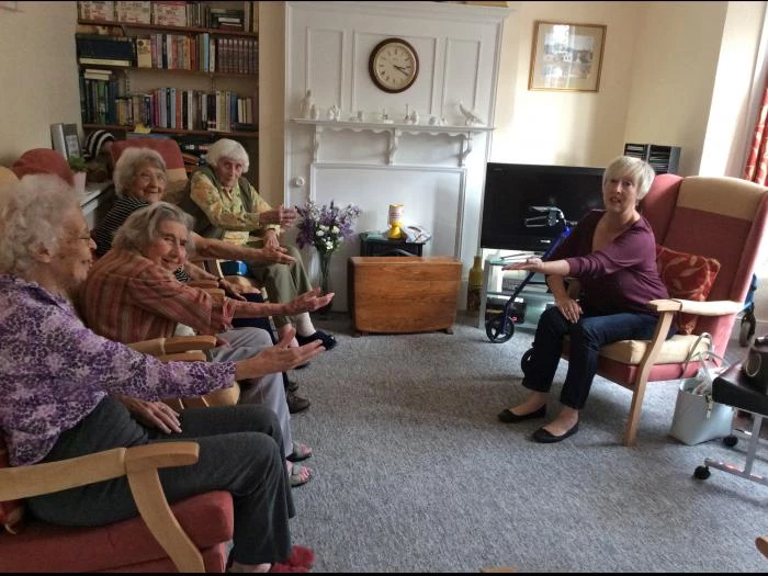 abbeyfield guests exercising