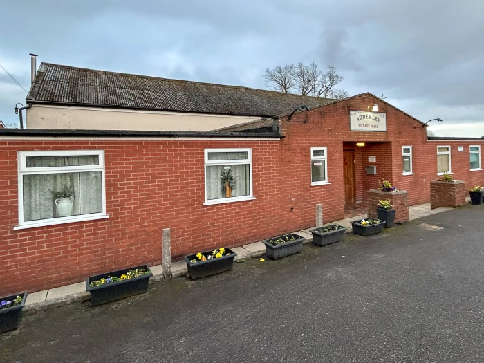 adderley village hall   frontage