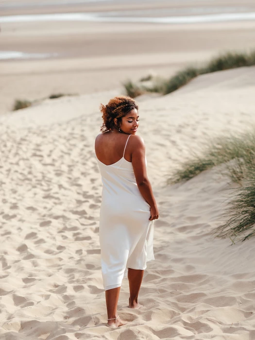 april slip slinky midi bias cut satin p