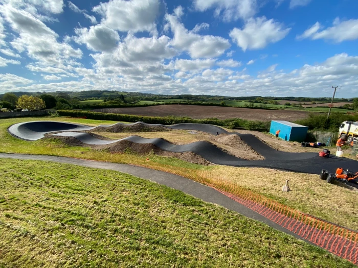audley pump track build