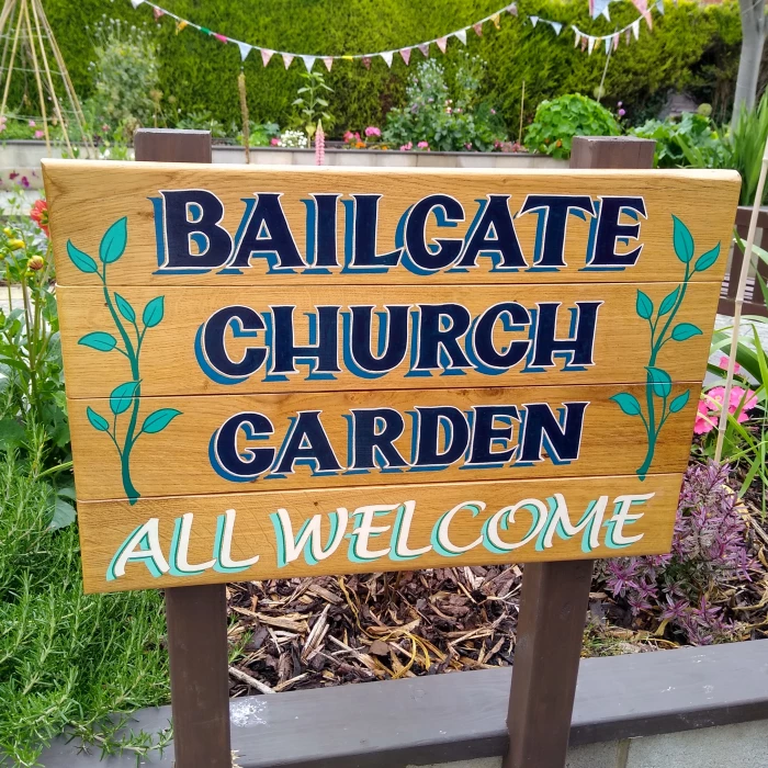 bailgate mc garden sign