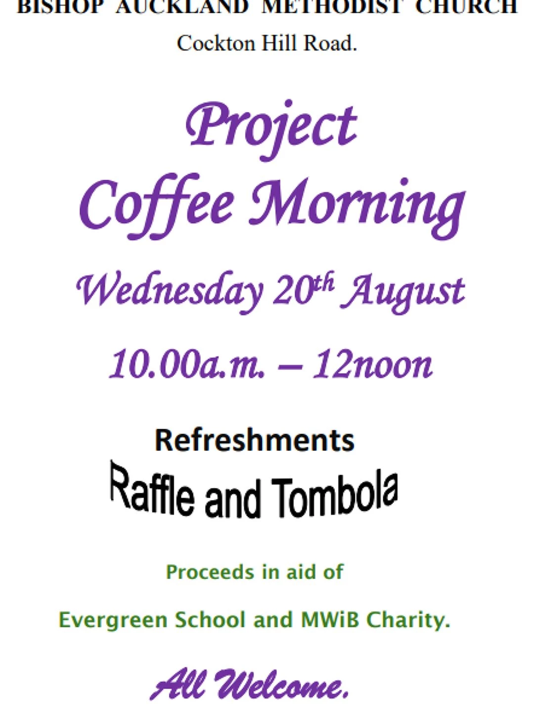 bamc project coffee morning