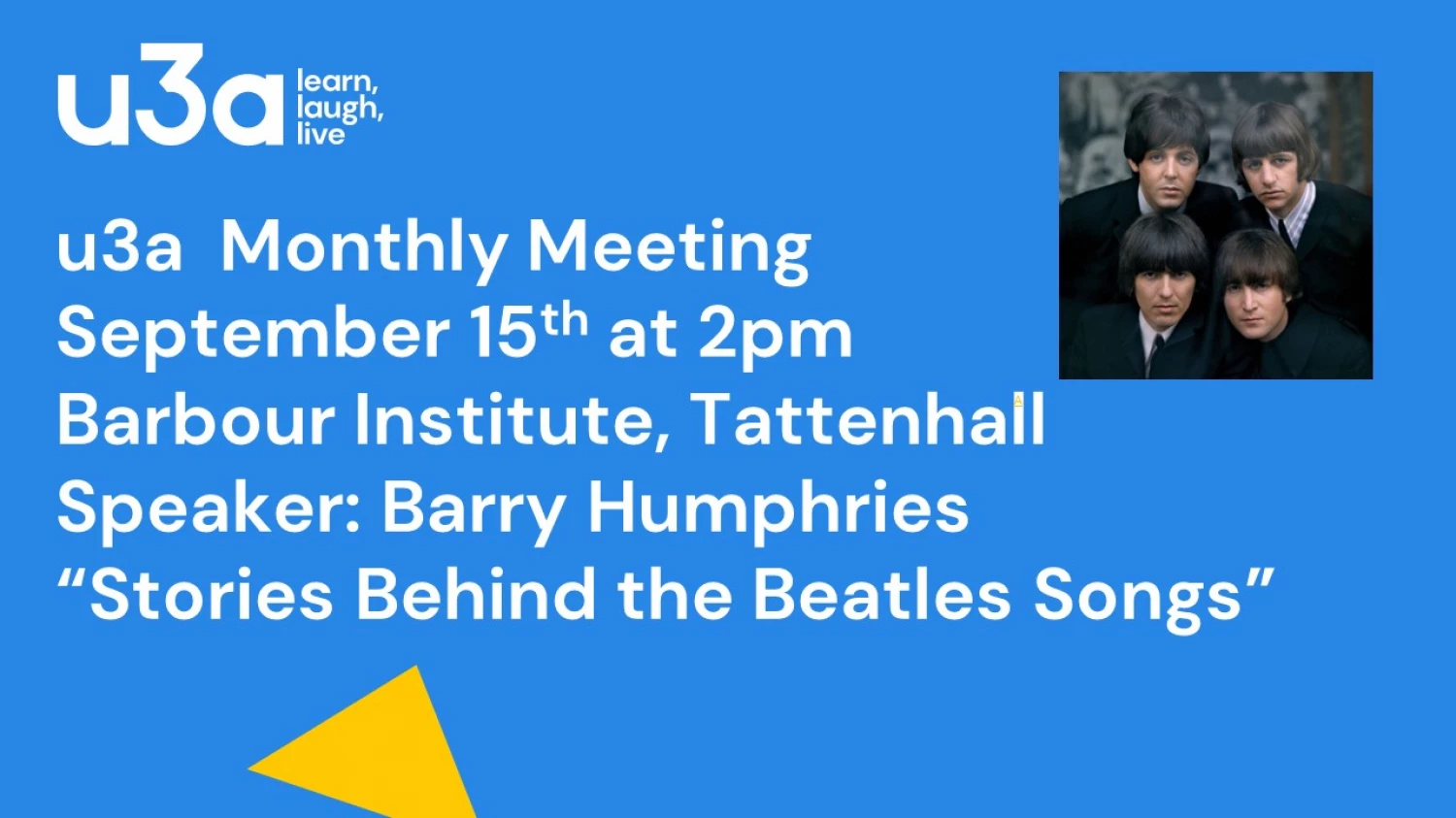 beatles september poster