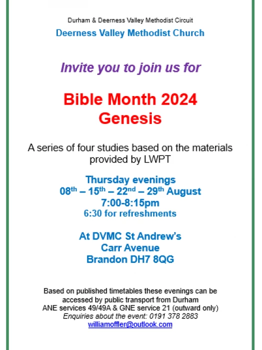 bible month 2024 genesis august studies at brandon