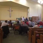 bishop olu at emmanuel cafe church