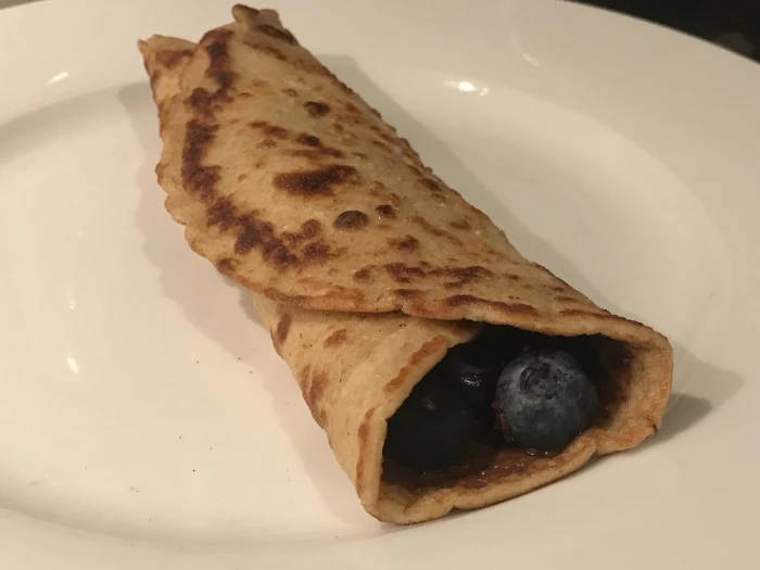 blueberry english pancake