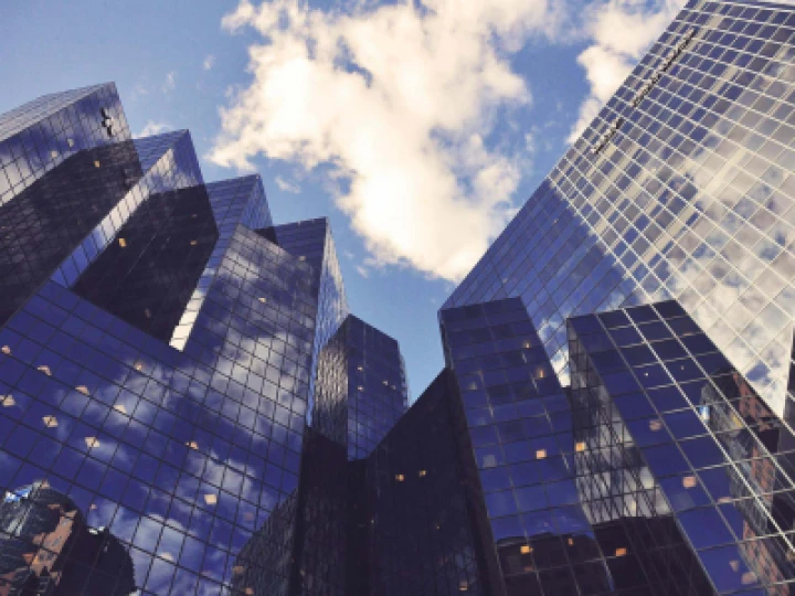 Low view of skyscrapers