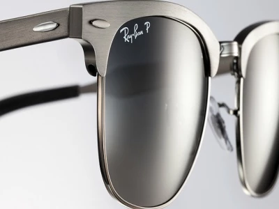 Ray Ban name etching on lens