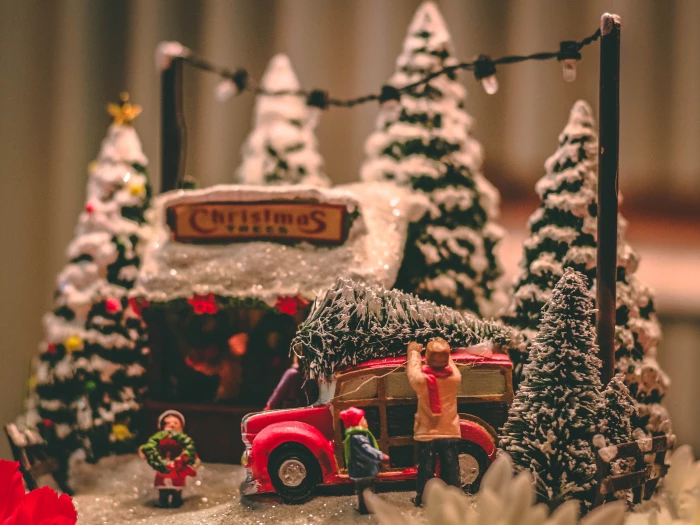 Christmas, tree, winter, snow, festive