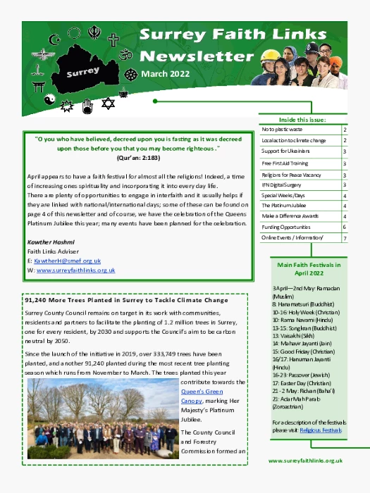 SFL Newsletter March 2022