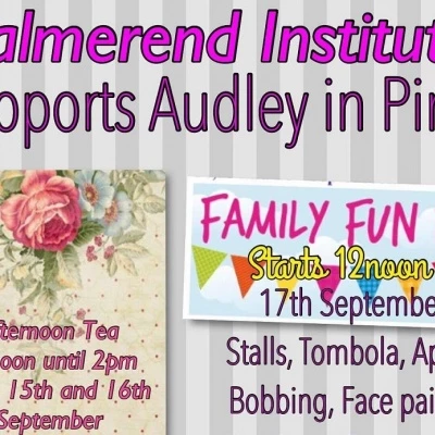 Halmer End Institute supporting Audley in Pink_A_160907