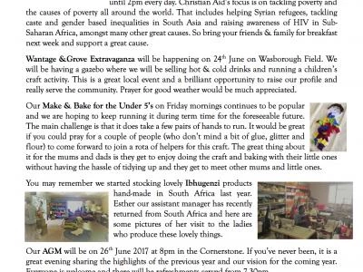 Friends Newsletter May 2017