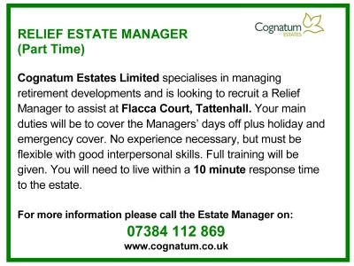 Relief Managers job advert