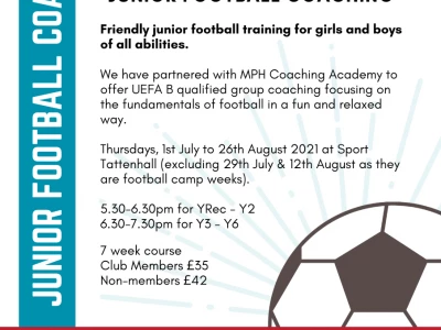 Thumbnail_tattenhall Junior Football   Weekly Coaching