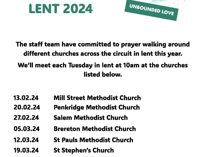Lent Prayer Walks 2024