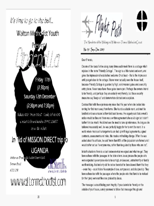 'Flight Path' – Sept-Dec 2015