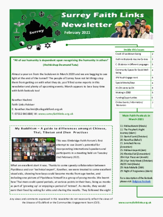 SFL Newsletter February 2021