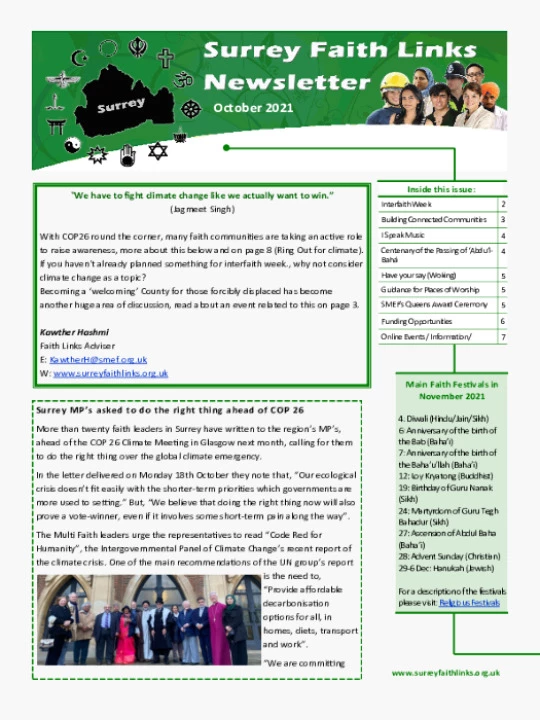 SFL Newsletter October 2021