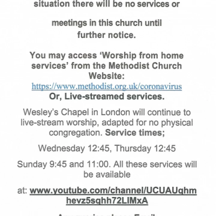 Church and meeting notice March 2020