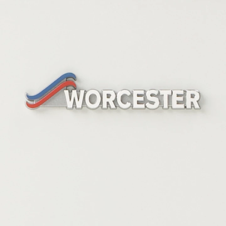 Worcester Badge on Gas Boiler