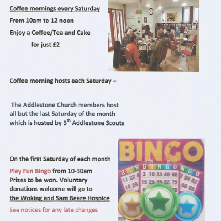 Saturday Coffee Mornings – Fun Bingo