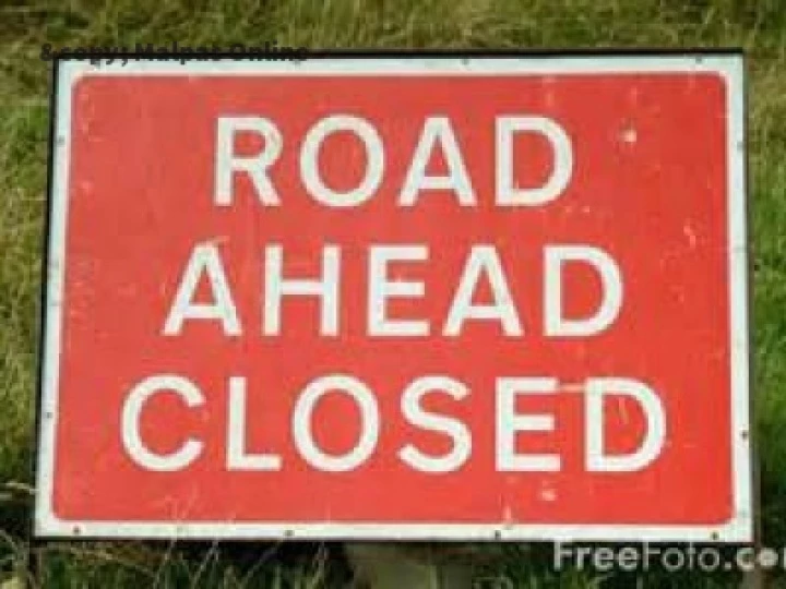 road ahead closed