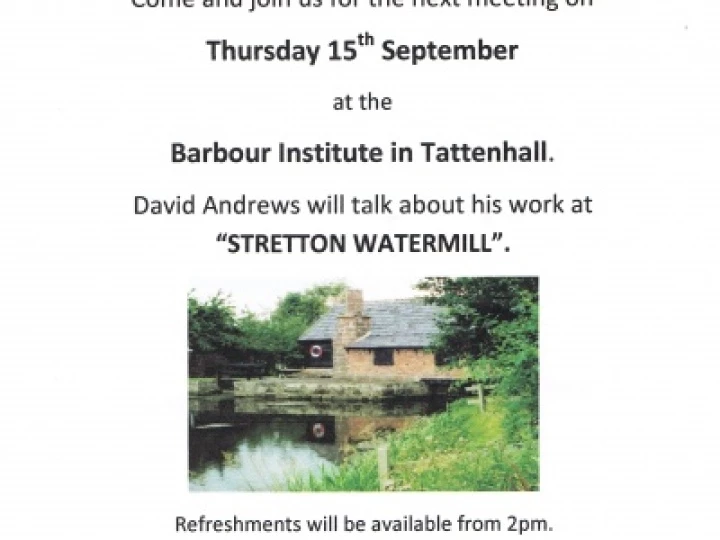 U3A meeting September