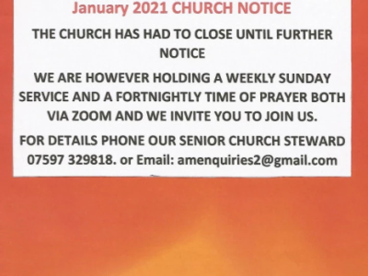 January '21 Church Poster