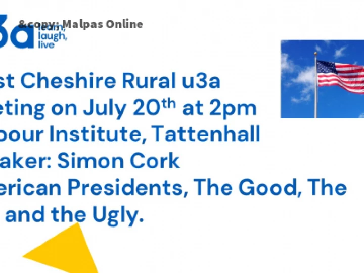 U3A July Poster