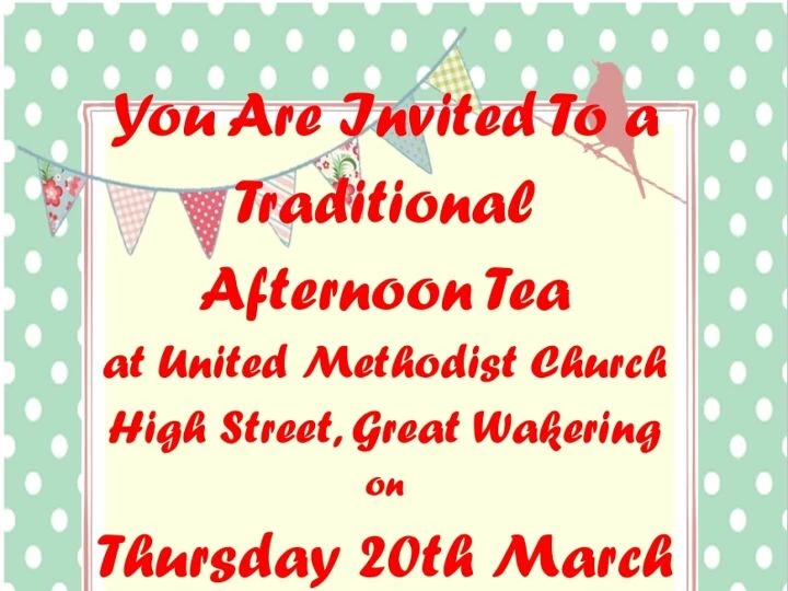 Afternoon Tea 20th March 2025 Umc