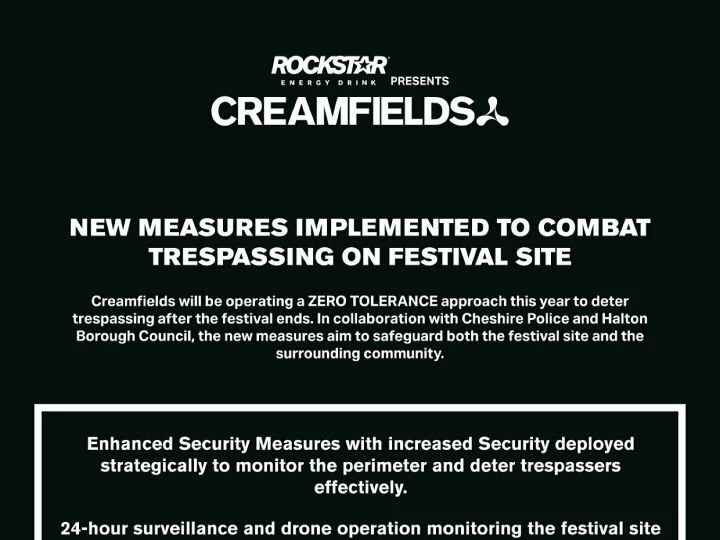 Creamfields – Trespassing Measures