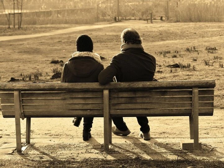 People on a bench