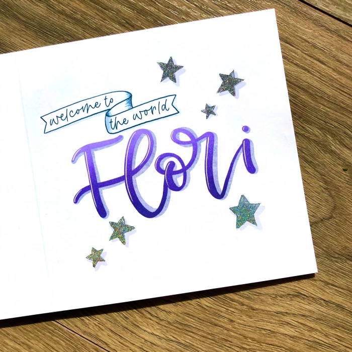 Welcome to the World Flori   Greeting Card