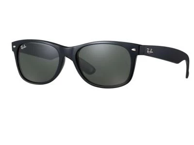 Ray-Ban Wayfarer In Black With Crystal Green Lenses RB901