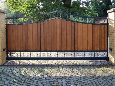 wooden domestic gate