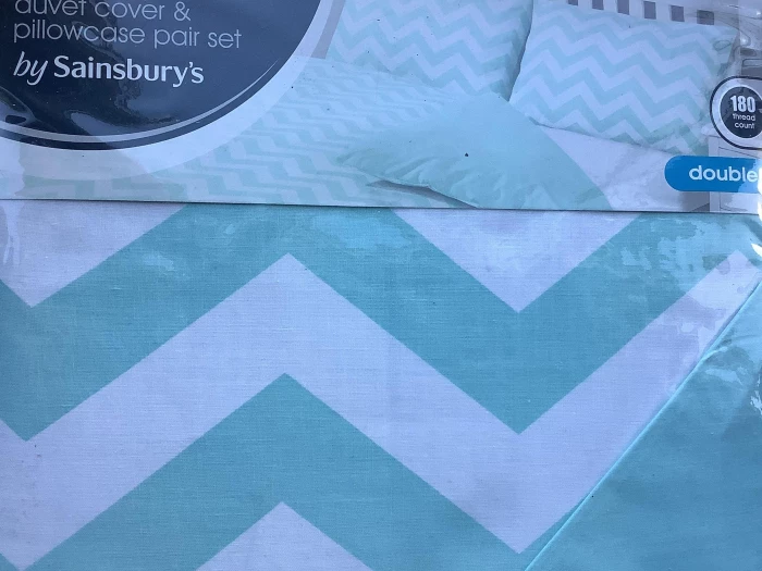 Double duvet cover and pillow set – sainsbury's – Items for sale -Published