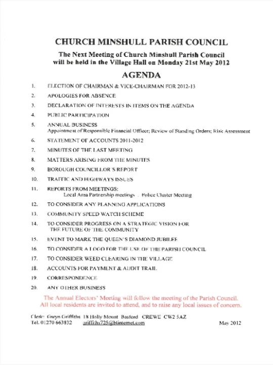 2012-05-21 PC Minutes & Agenda