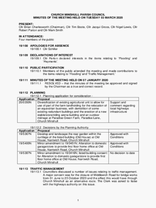 2020-03-03 PC Minutes