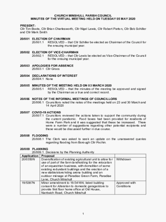 2020-05-05 PC Minutes