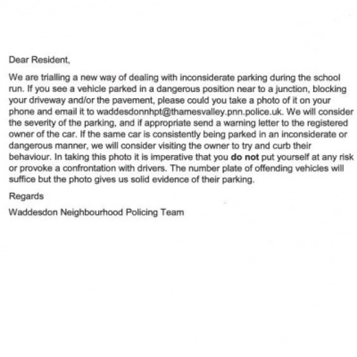 TVP Parking Message_26Jan18