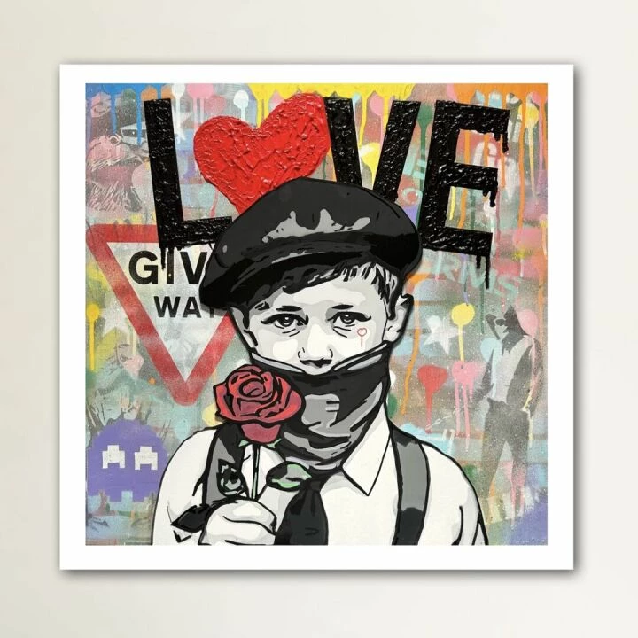 Give way print