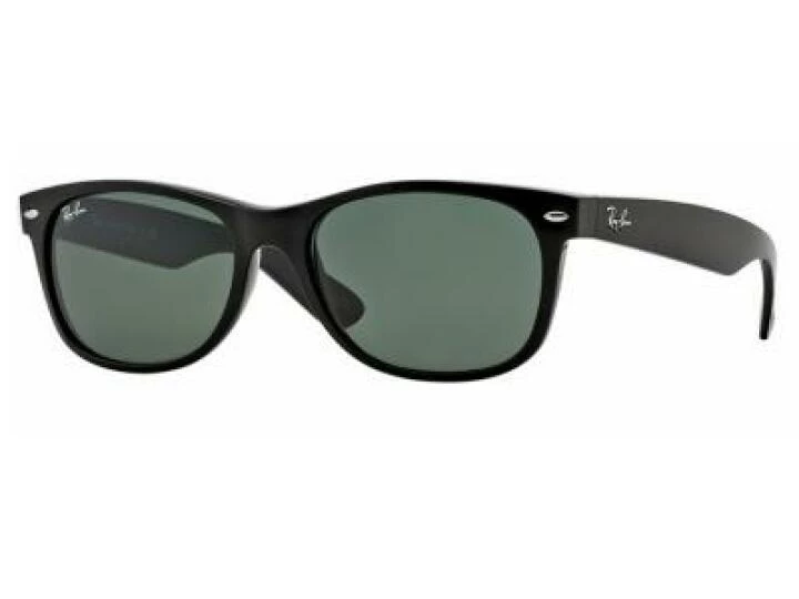 rb2132_901L_tq Ray-Ban New Wayfarer Shiny Black Crystal Green