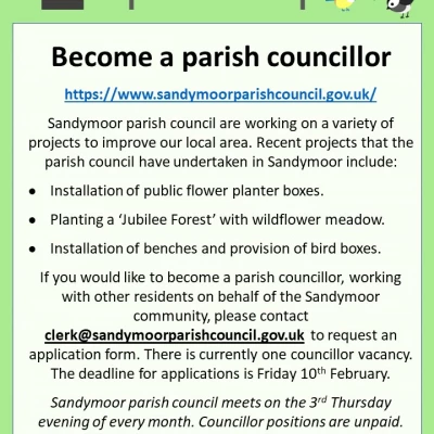 Parish Councillor advert 27-01-2023